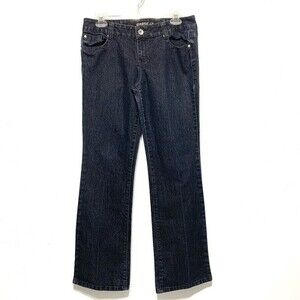 Grane Dark Wash Wide Leg Jeans Mid Rise size 11